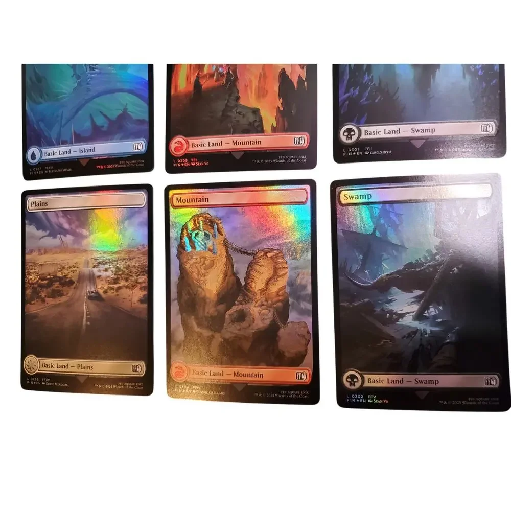MTG - Final Fantasy - Foil Basic Land Set of 16